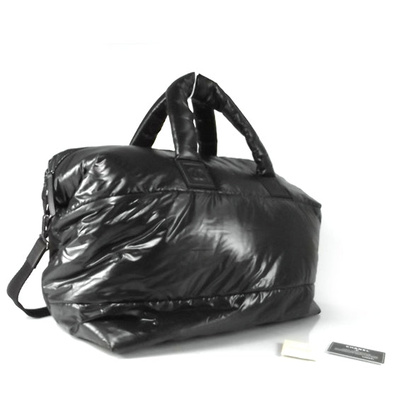 Nylon Coco Cocoon Duffle Bag Black