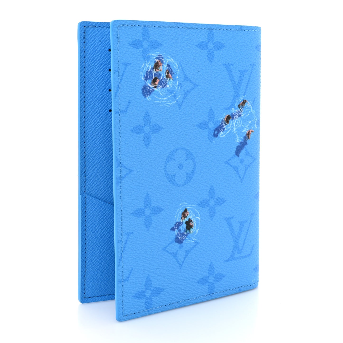 Monogram Sports Passport Cover Pool Blue