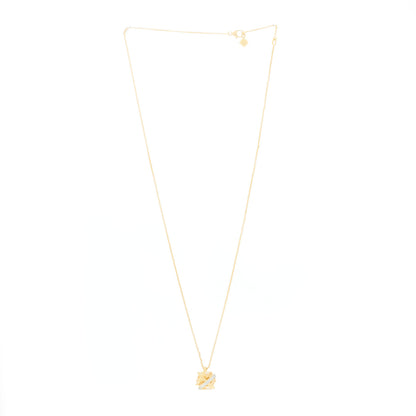 David Yurman 18K Yellow White Gold Diamond Champagne Citrine 10mm Cable Wrap Necklace 2 of 6