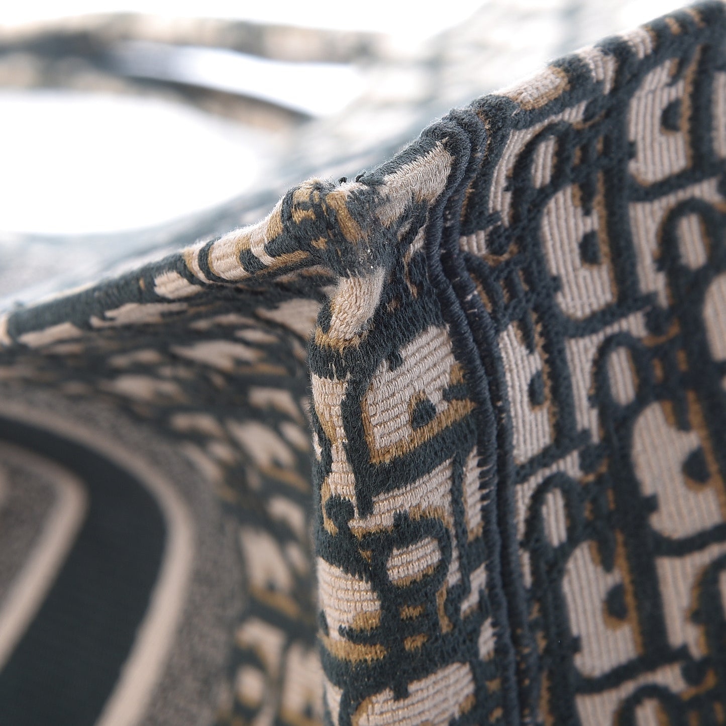 Oblique Large Book Tote Vert Multicolor