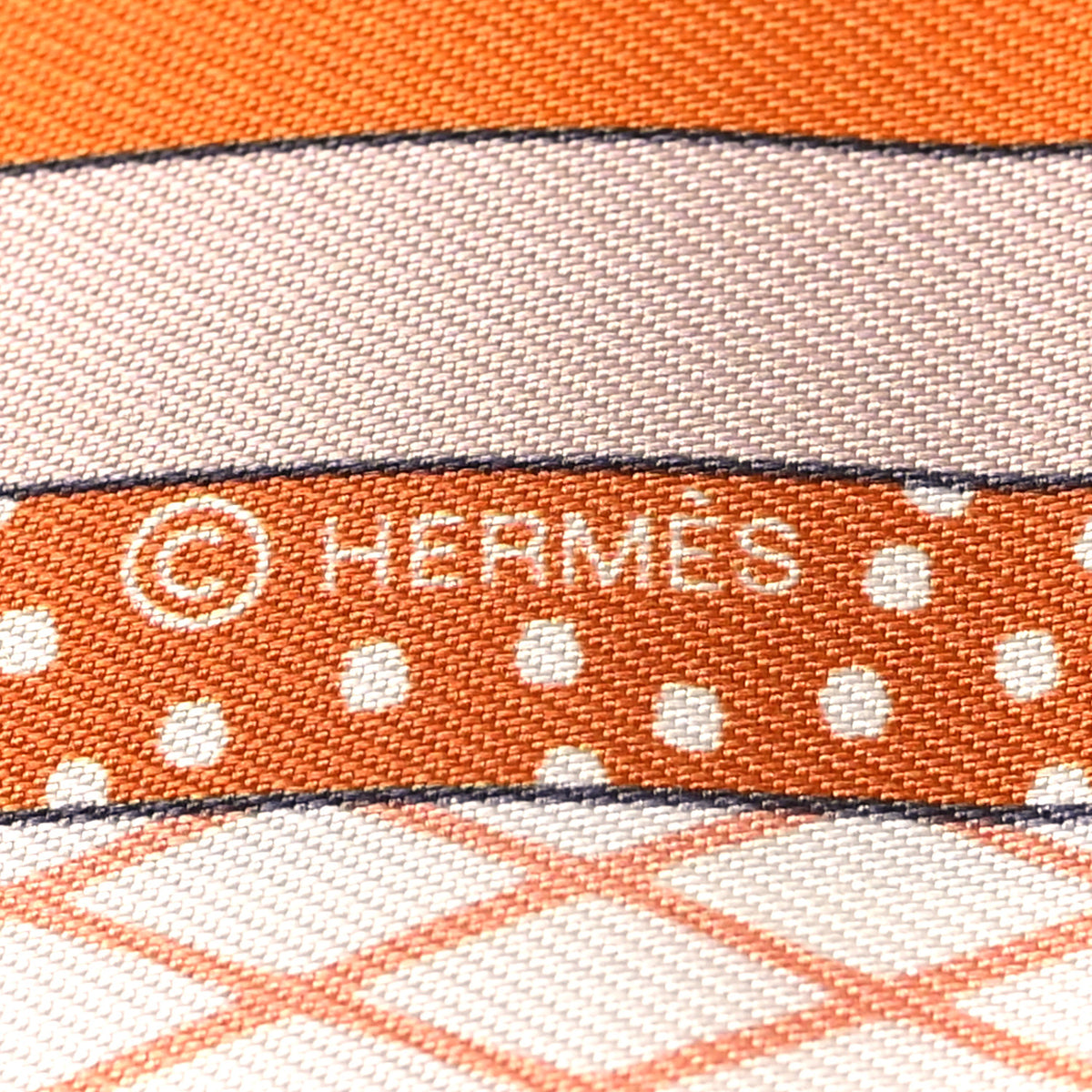 Hermes Silk Twilly Grand Theatre Nouveau Poudre Orange Cuite 4 of 4