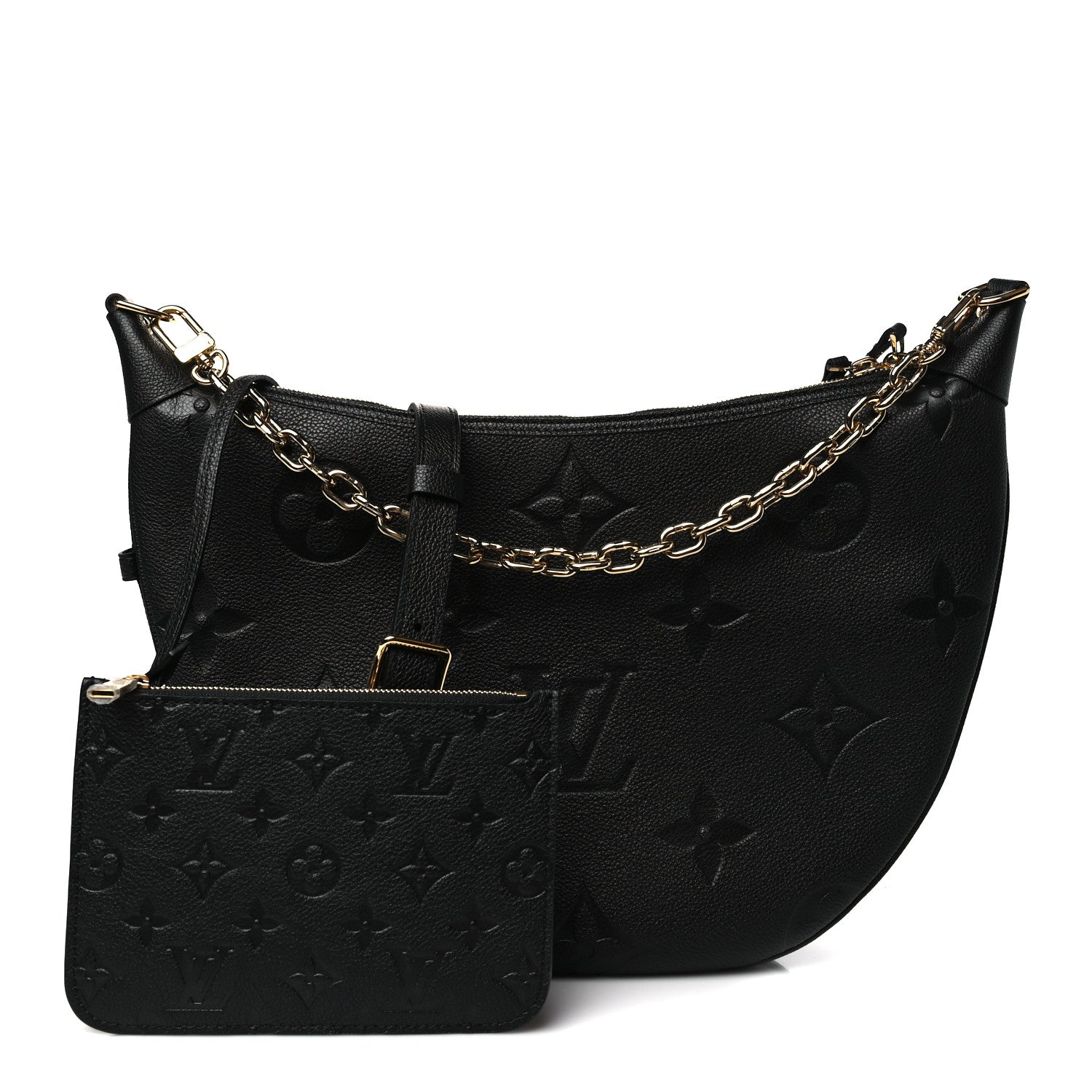 Louis Vuitton Empreinte Monogram Giant Loop Hobo Black 3 of 10