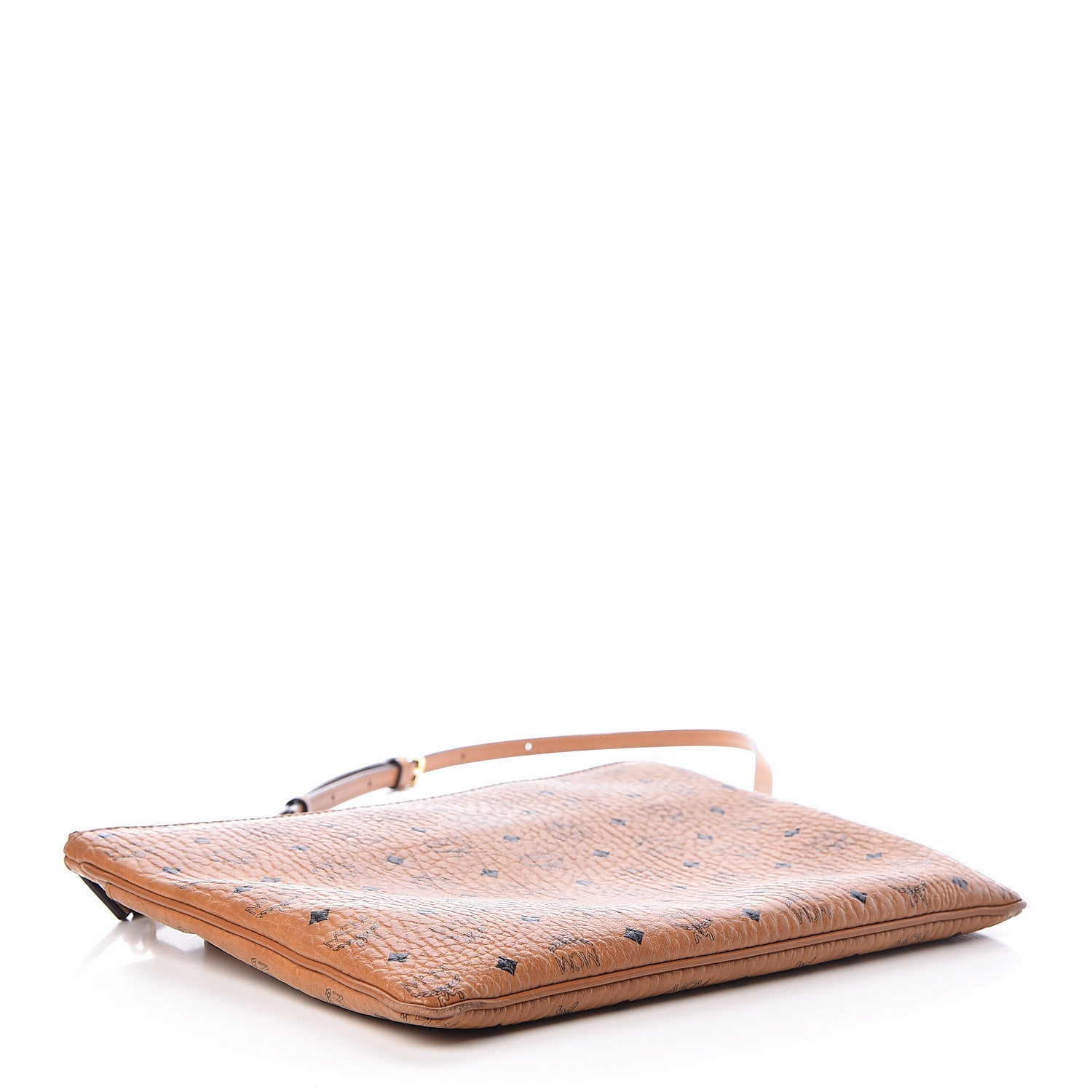 MCM Visetos Medium Crossbody Pouch Cognac 4 of 12