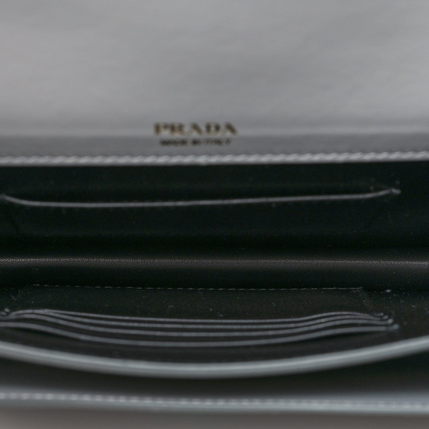 Prada Saffiano Calfskin Monochrome Envelope Crossbody Grey 5 of 9