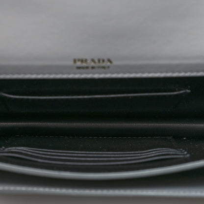Prada Saffiano Calfskin Monochrome Envelope Crossbody Grey 5 of 9
