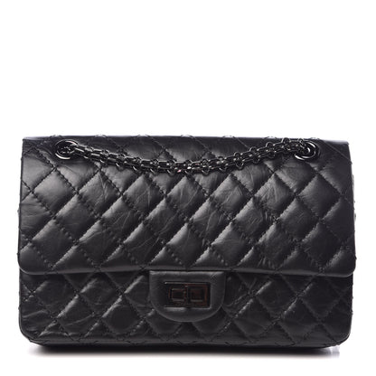 Chanel Aged Calfskin Quilted 2.55 Reissue 225 Flap So Black 1 of 13