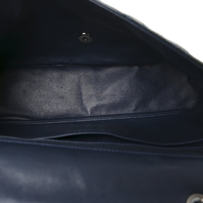 Chanel Patent Quilted Jumbo Single Flap Navy 5 of 10