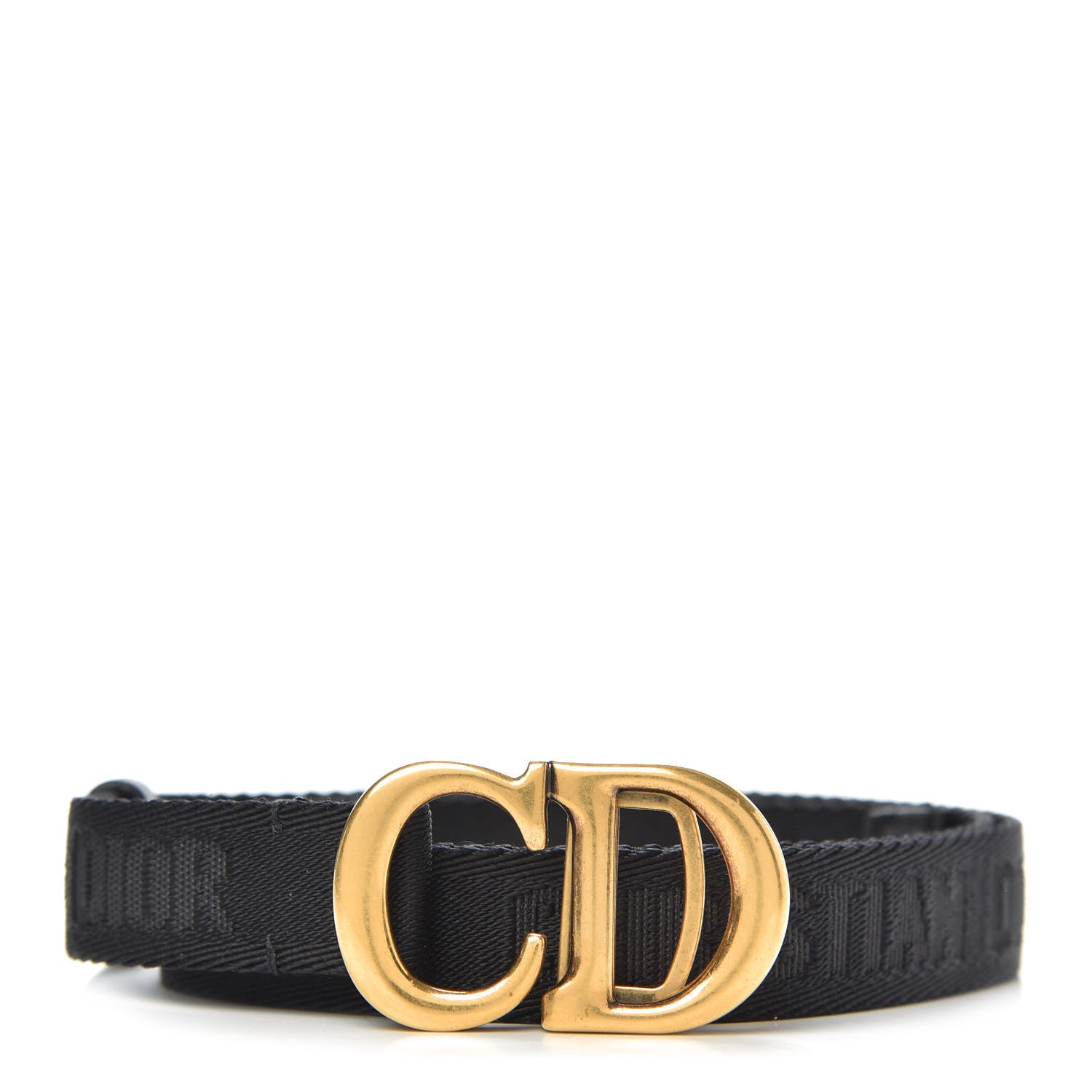 Christian Dior Nylon 20mm Saddle Belt Navy 1 of 4