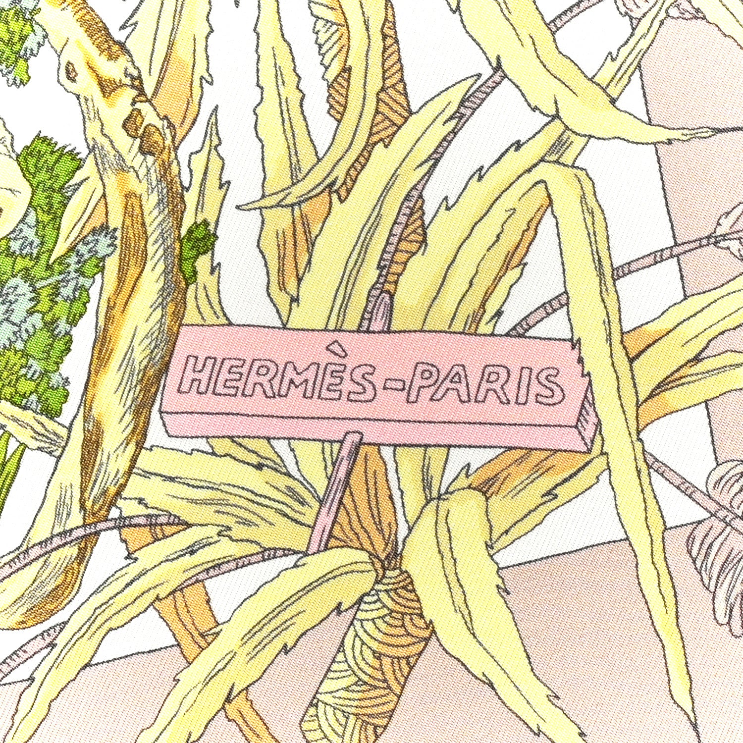 Hermes Silk Jardin A Sintra Scarf 90 3 of 5