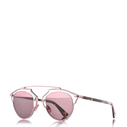 Christian Dior Mirrored So Real Sunglasses Pink Tortoise 1 of 7