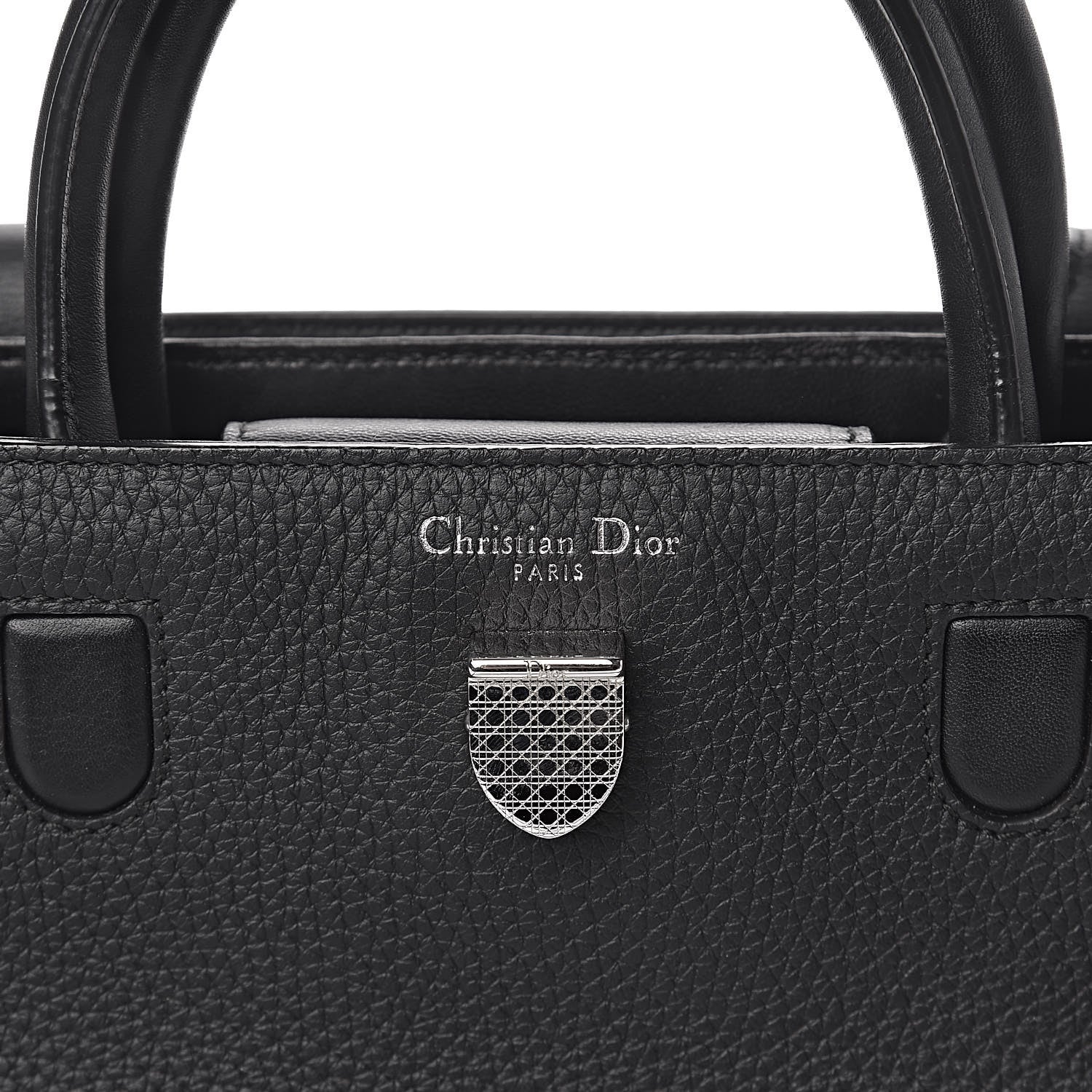 Christian Dior Grained Calfskin Mini Diorever Flap Black 6 of 16