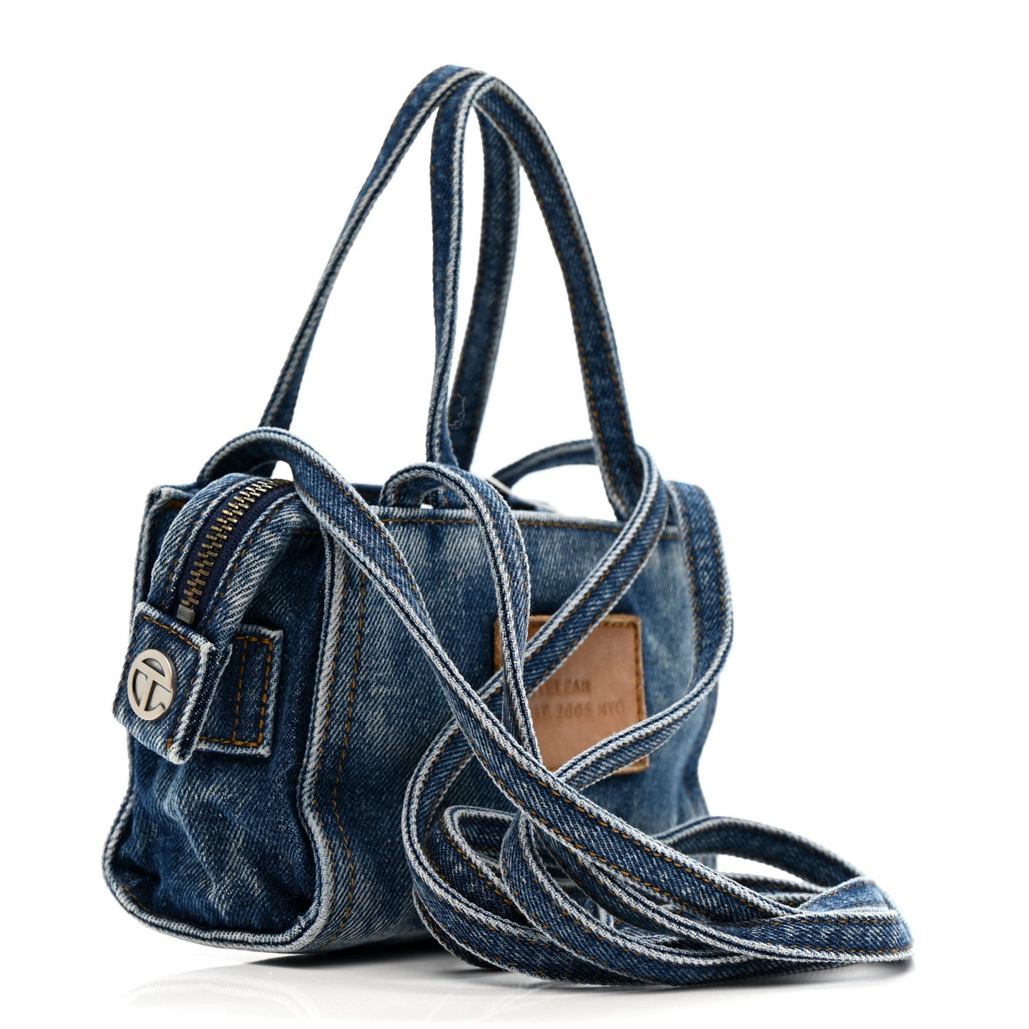 Denim Small Shopping Bag Blue