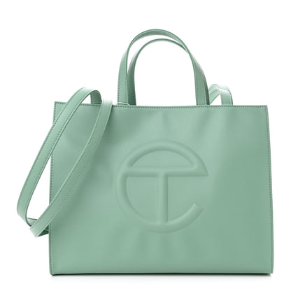 Telfar Vegan Leather Medium Shopping Bag Sage 1 of 9