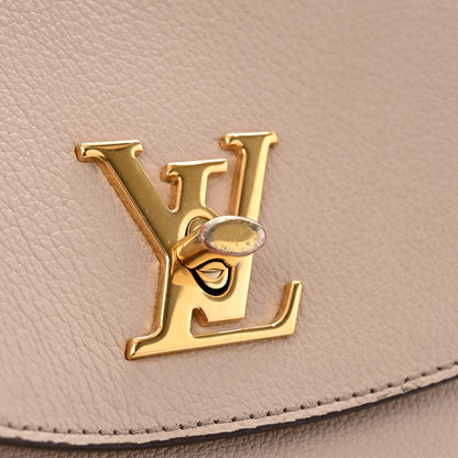 Louis Vuitton Soft Calfskin Lockme Ever MM Greige 10 of 11
