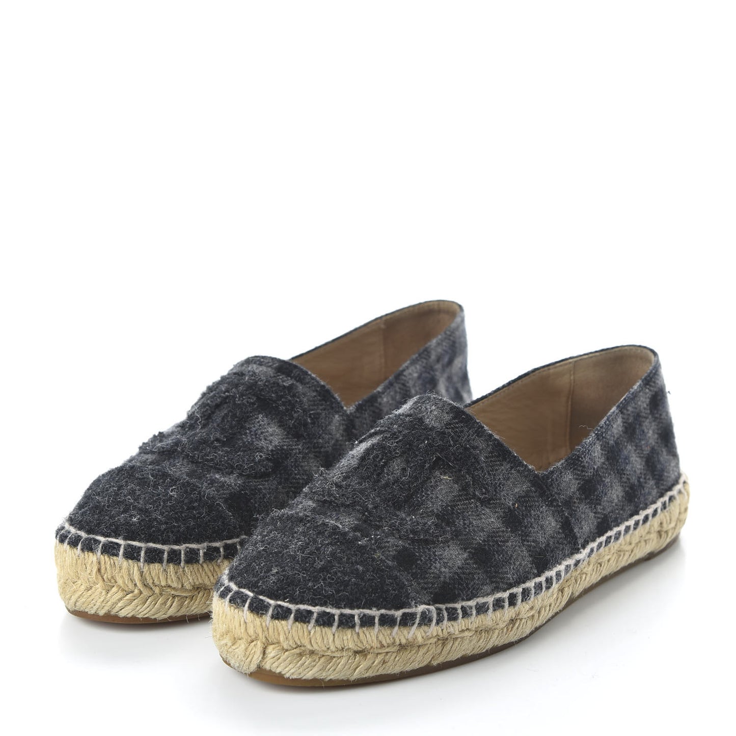 Flannel CC Espadrilles 36 Dark Grey Black