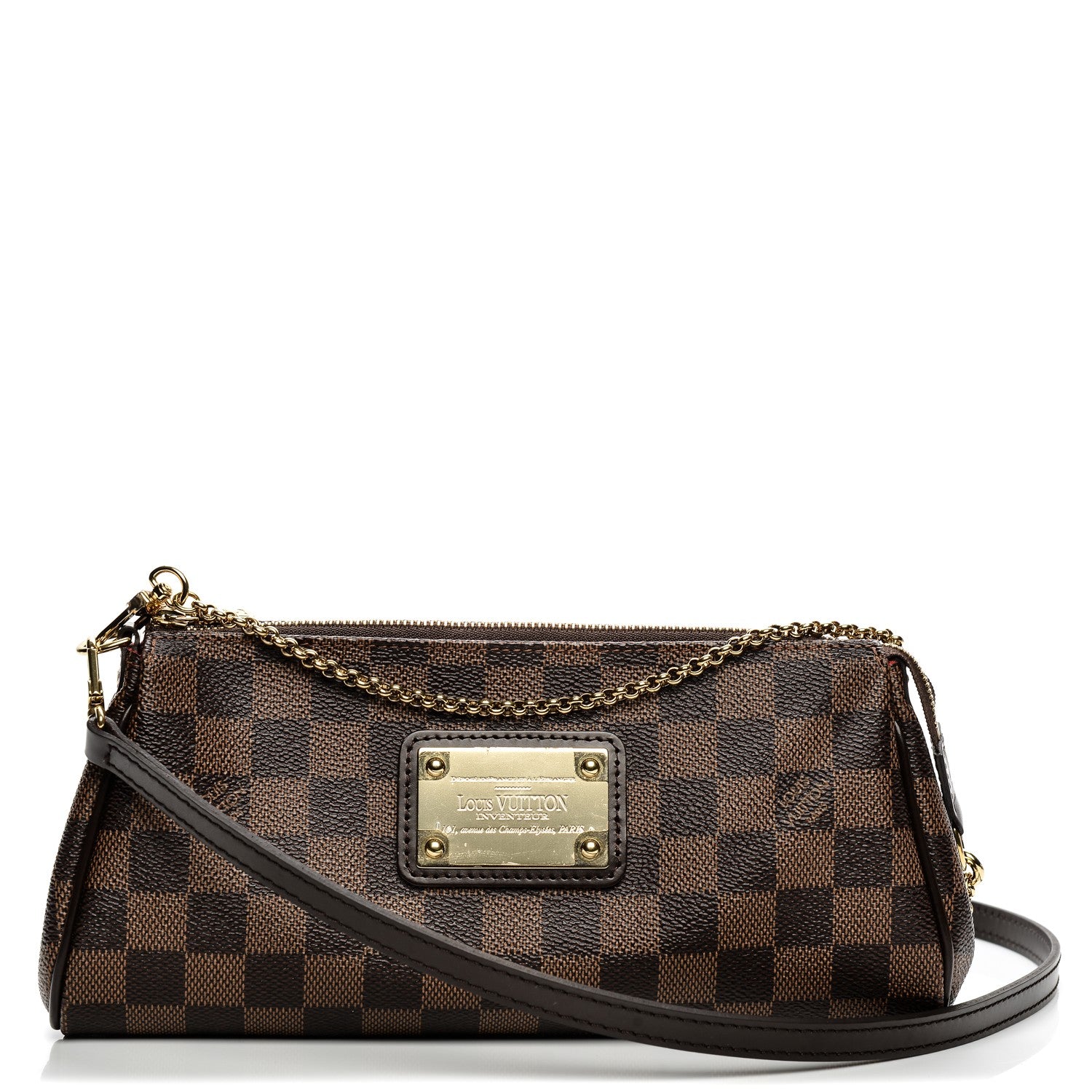 Louis Vuitton Damier Ebene Eva Clutch 1 of 7