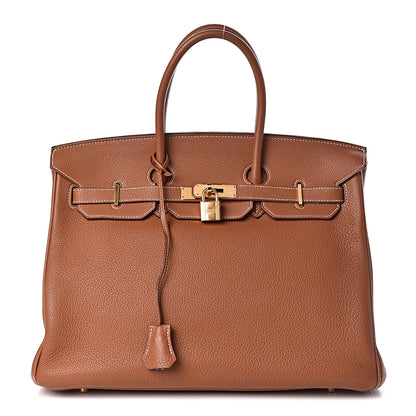 Hermes Togo Birkin 35 Gold 1 of 32