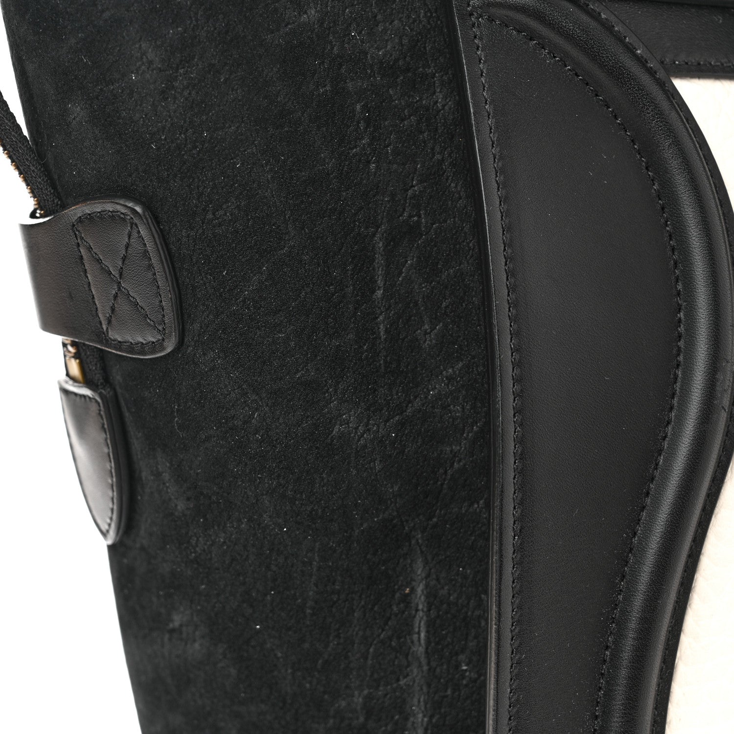 Celine Bullhide Calfskin Mini Bi-Color Luggage Black White 15 of 15