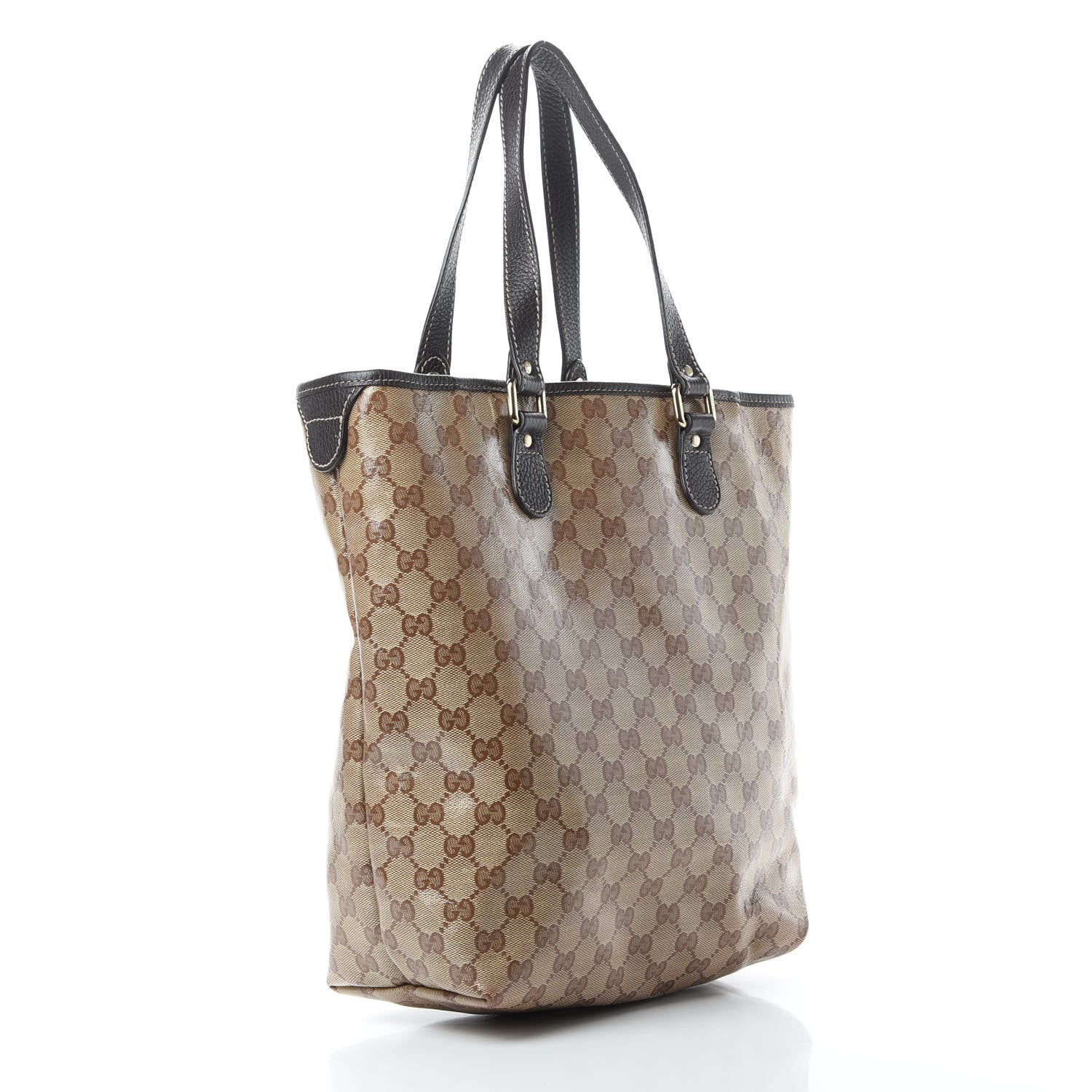 Gucci Crystal Monogram Joy Tote Dark Brown 3 of 13