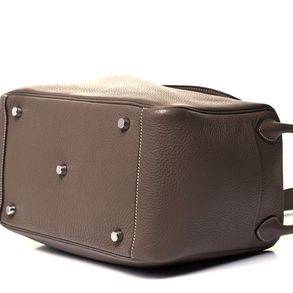 Hermes Taurillon Clemence Lindy 30 Etoupe 10 of 10