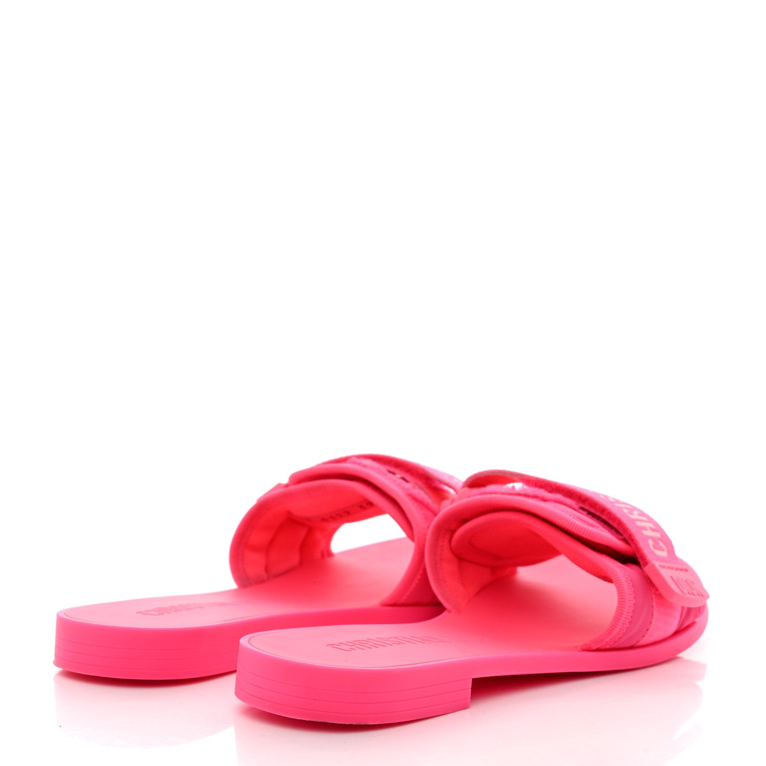 Christian Dior Technical Stretch Fabric Camouflage Dio(r)evolution Slide Sandals 39 Fuchsia Fluo 4 of 8