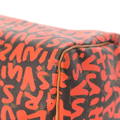 Louis Vuitton Monogram Graffiti Speedy 30 Orange 11 of 21