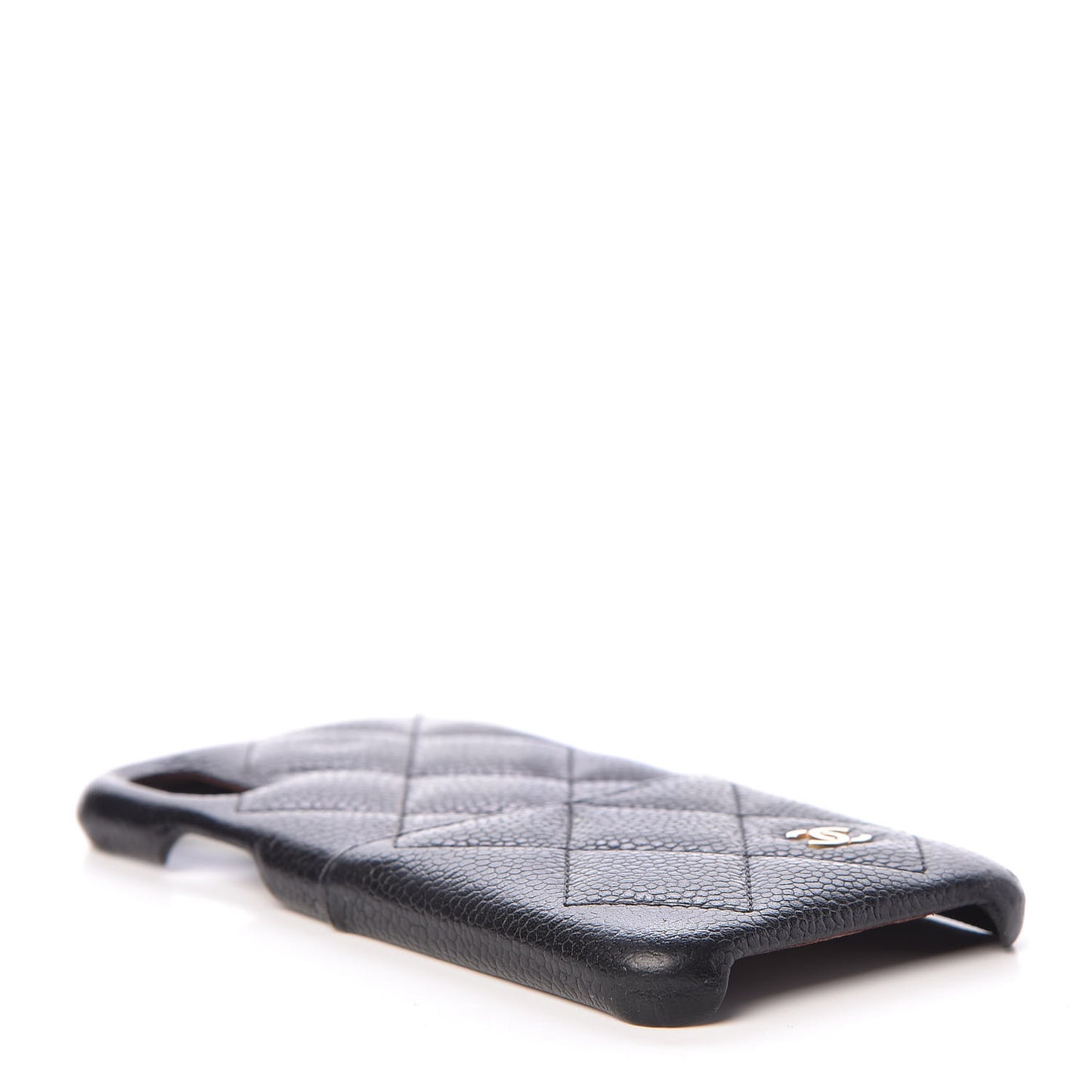 Caviar Quilted iPhone X Coco Tech Case Black