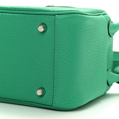 Hermes Taurillon Clemence Mini Lindy 20 Menthe 10 of 11