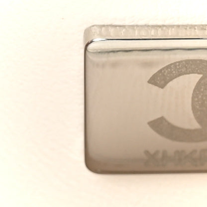 Chanel Sequin Ribbon Mini Rectangular Flap White Black 7 of 11