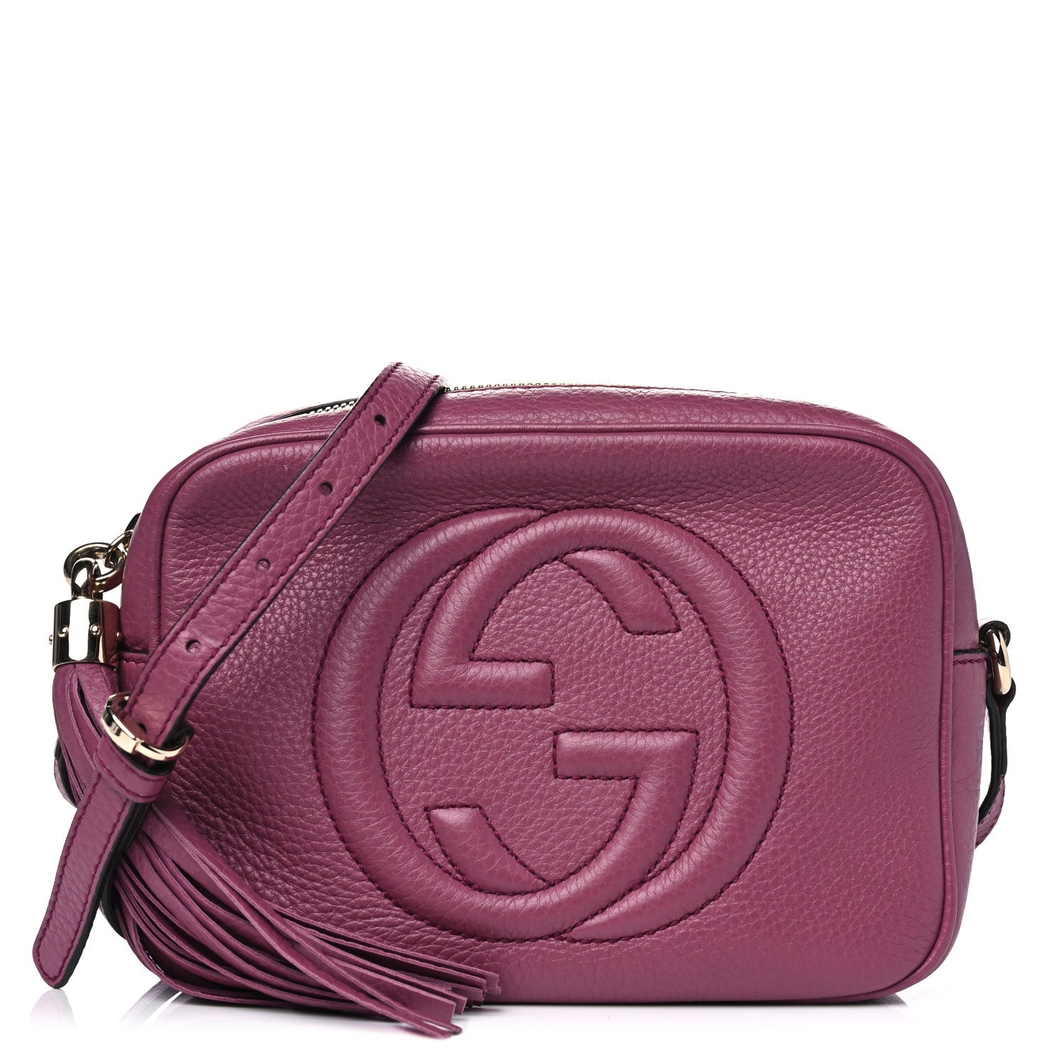 Gucci Pebbled Calfskin Small Soho Disco Bag Peonia Flower 1 of 4