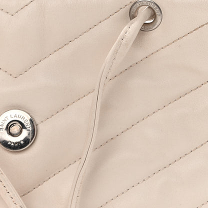 Saint Laurent Calfskin Y Quilted Monogram Small Loulou Backpack Cream Souffle 11 of 18