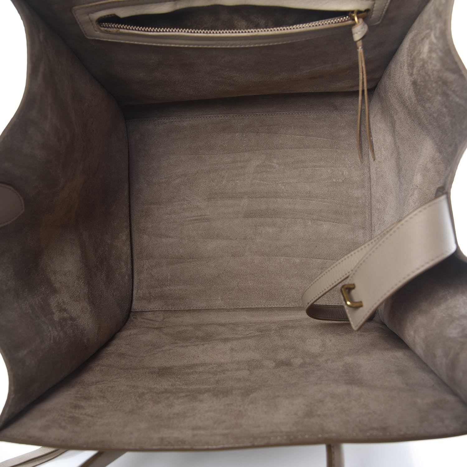 Celine Supple Calfskin Medium Phantom Luggage Beige 5 of 12