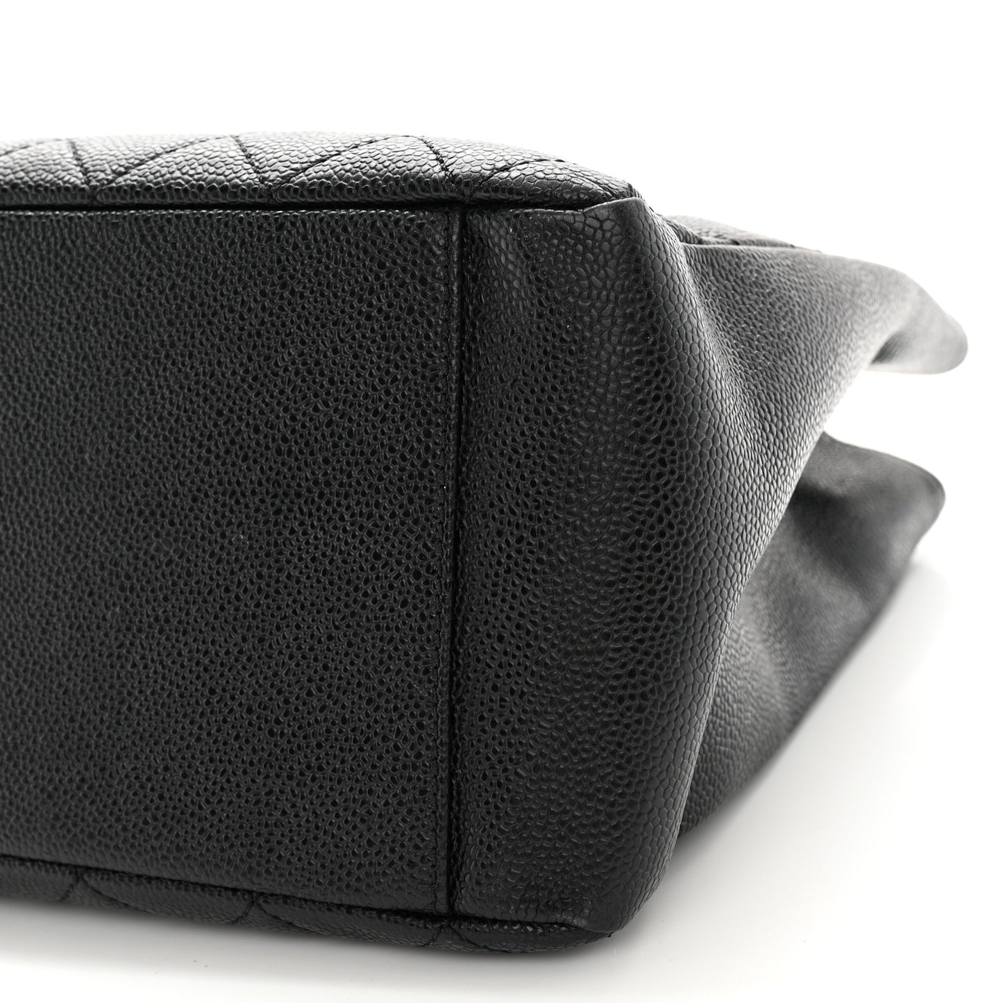 Caviar Quilted Grand Shopping Tote GST Black
