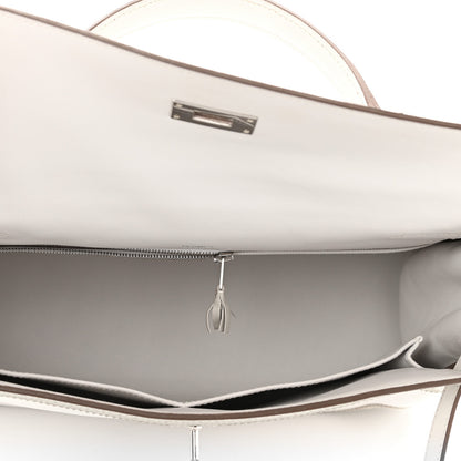 Hermes Swift Ghillies Kelly Retourne 32 White Gris Perle 6 of 10