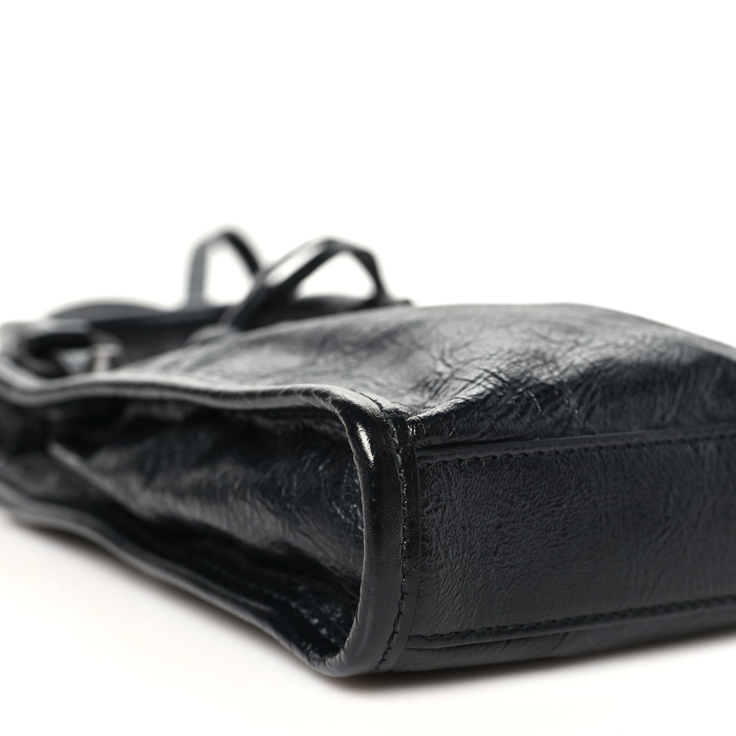 Agneau Arena Classic Hardware Le City Phone Holder Tote Black