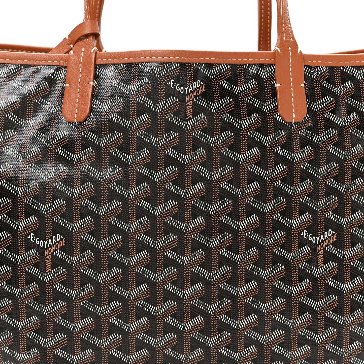 Goyardine Reversible Anjou PM Black Gold