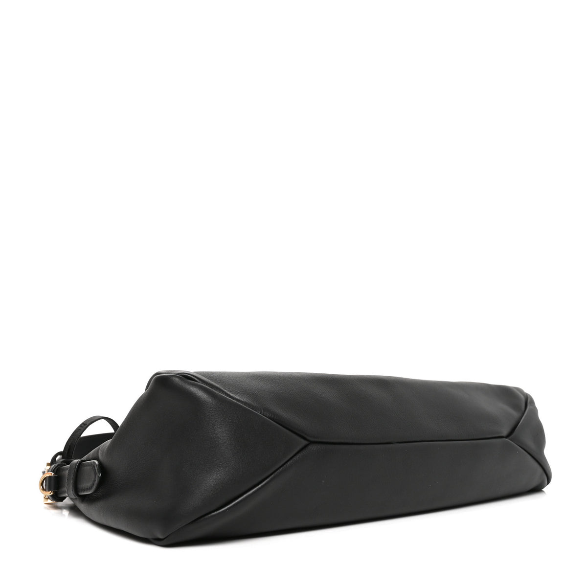 Soft Calfskin Large Aimée Shoulder Bag Black