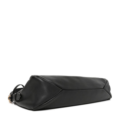 Prada Soft Calfskin Large Aimée Shoulder Bag Black 4 of 9