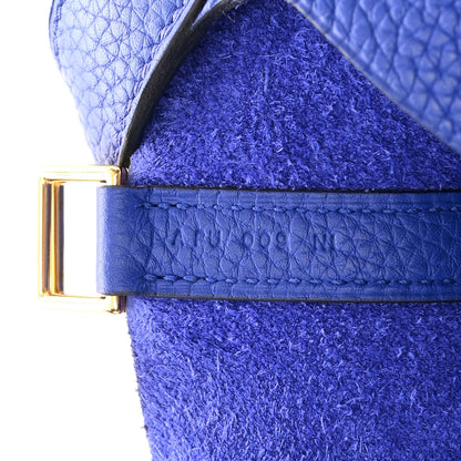 Hermes Taurillon Clemence Picotin Lock 18 PM Bleu Electrique 7 of 13