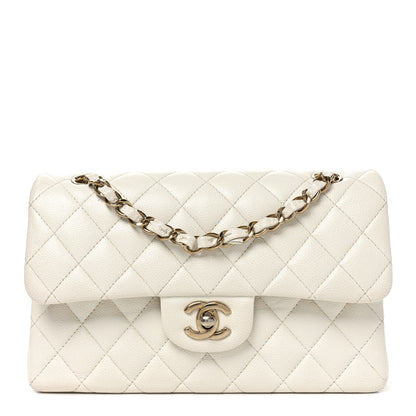 Chanel Caviar Quilted Small Double Flap White 1 of 10