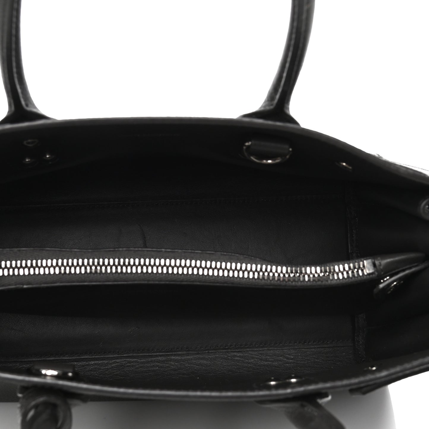 Grained Calfskin Baby Sac De Jour Coal