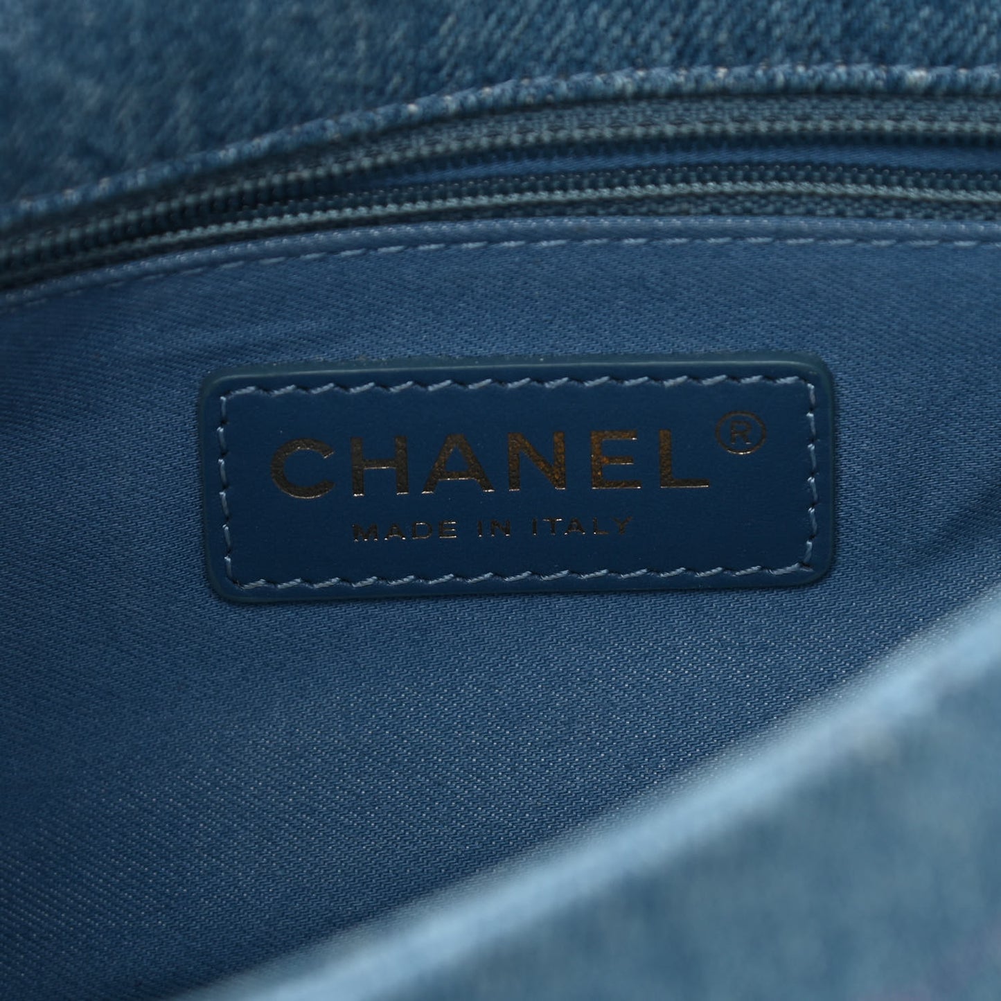 Denim Quilted Mini Denim Mood Rectangular Flap Blue Multicolor