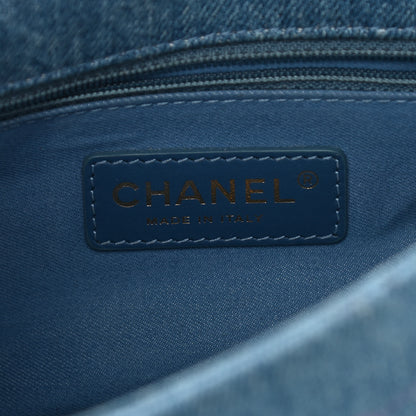 Chanel Denim Quilted Mini Denim Mood Rectangular Flap Blue Multicolor 9 of 10