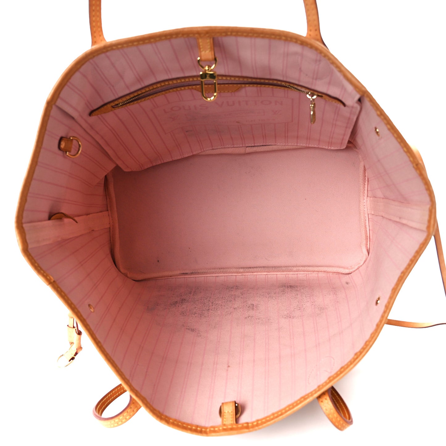 Damier Azur Neo Neverfull MM Rose Ballerine