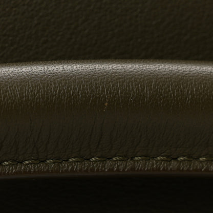Loewe Calfskin Small Puzzle Edge Bag Dark Khaki Green 12 of 13