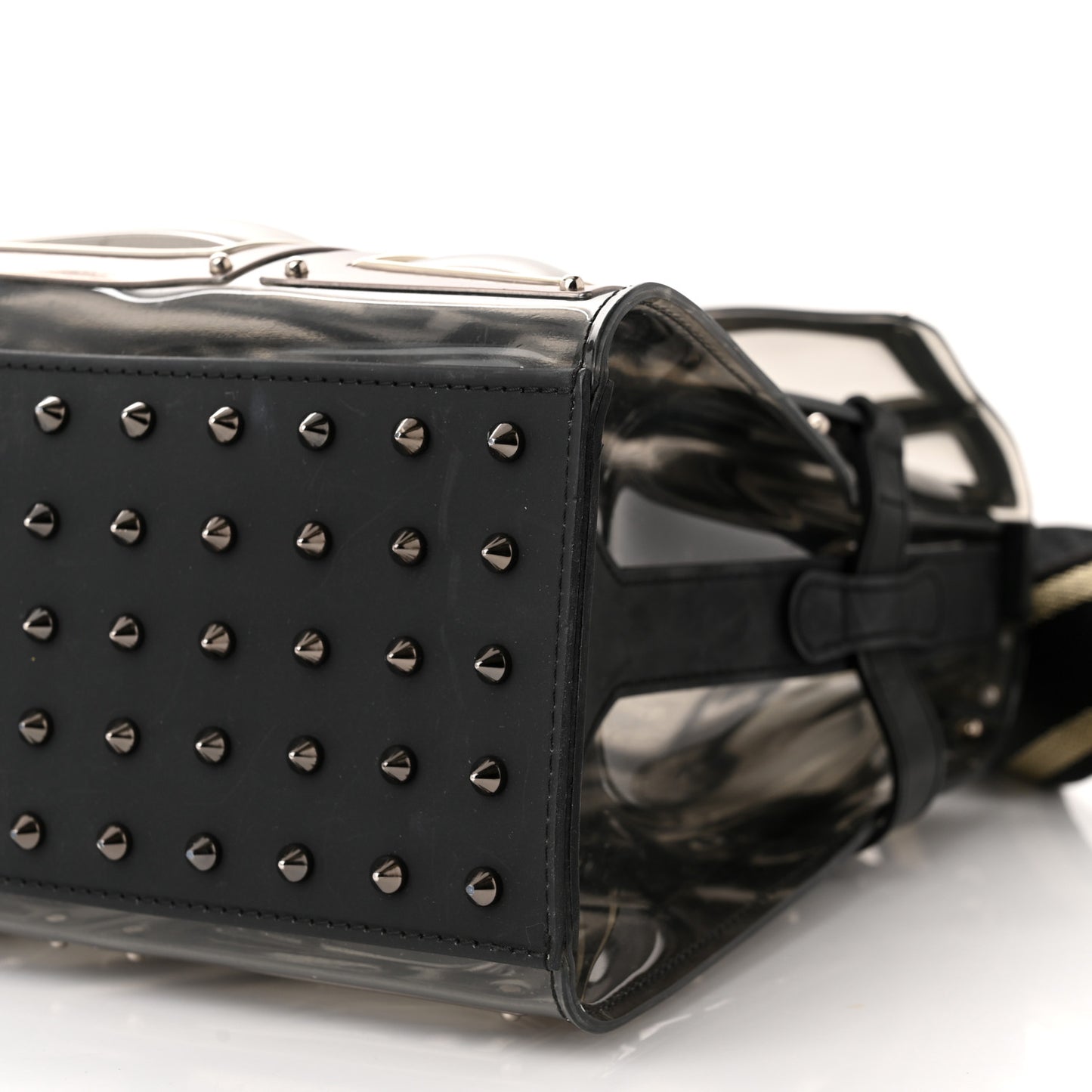 Vinyl Gladiator Tempete Satchel Antique Silver Gold