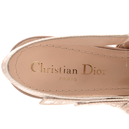 Christian Dior Micro Resille Ribbon J'Adior Slingback 65mm Pumps 37.5 Nude 6 of 8