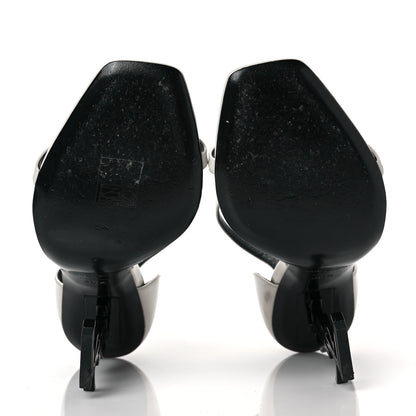 Saint Laurent Patent Calfskin 110 Opyum Sandals 36.5 Neutro 5 of 7