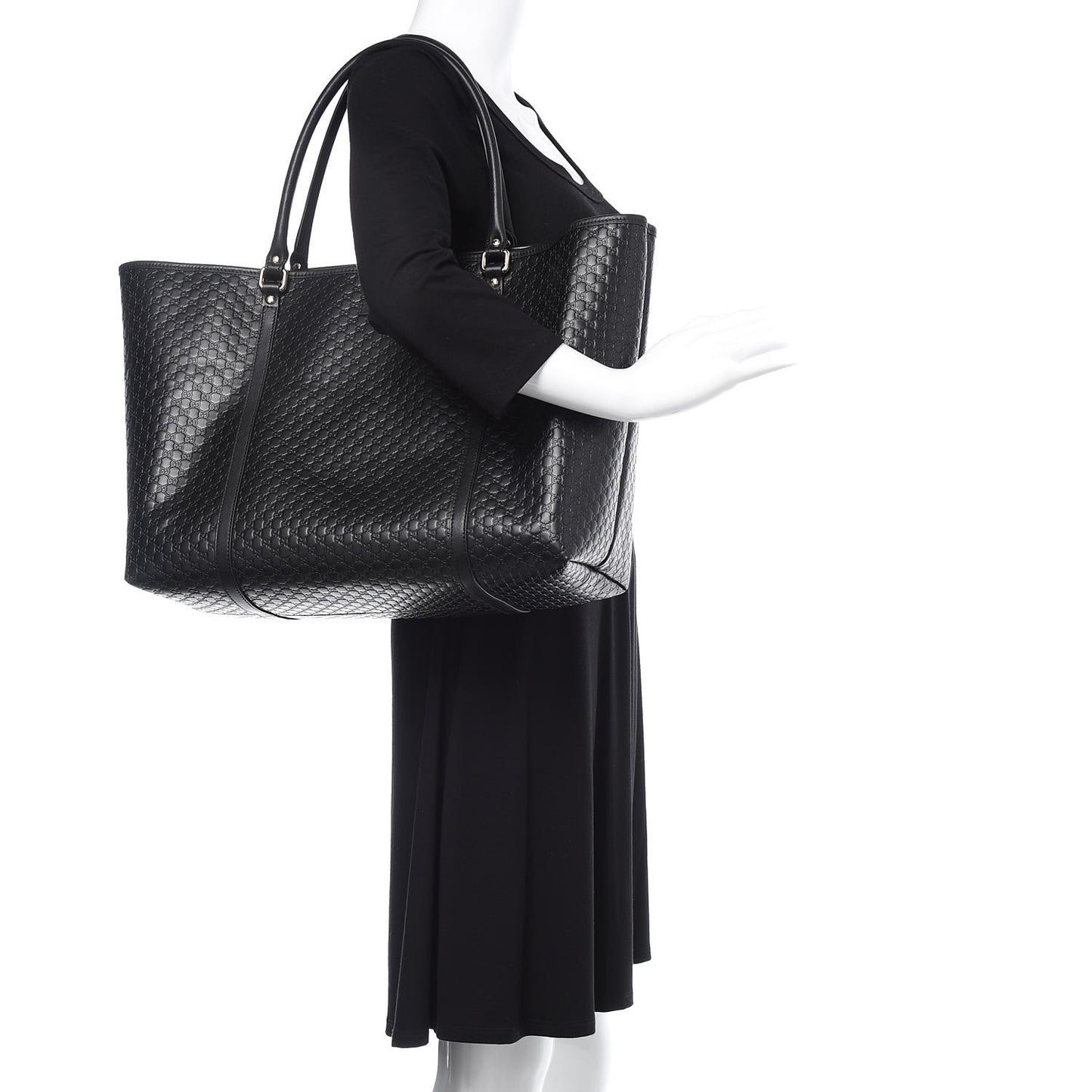 Microguccissima Large Joy Tote Black