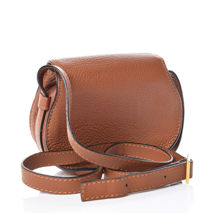Chloe Calfskin Mini Marcie Round Crossbody Bag Tan 3 of 11